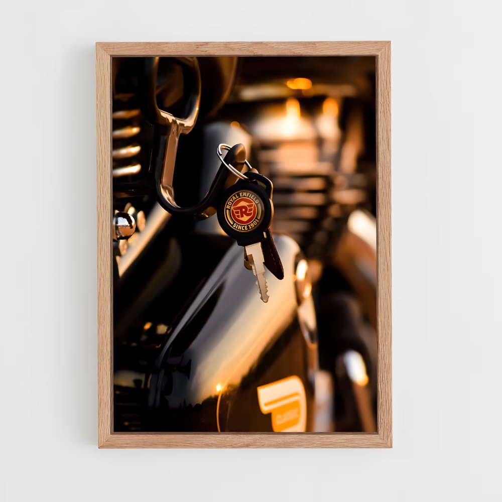 Poster Clé de Moteur – affiche Royal Enfield (vue 4)
